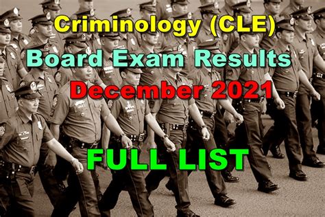 prc result criminology|CLE RESULTS: December 2021 Criminology Board Exam Passers.